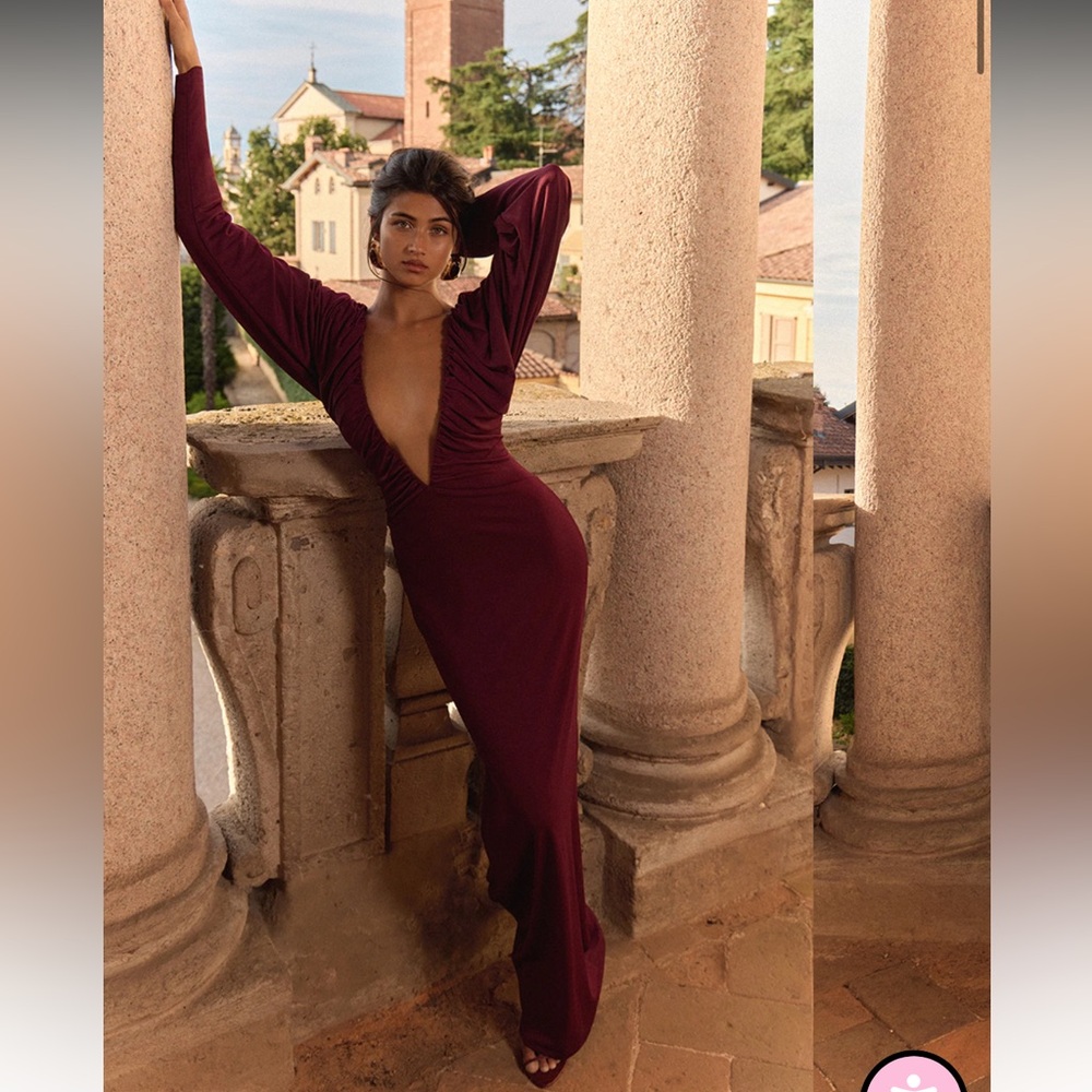 Burgundy Dress. New.
